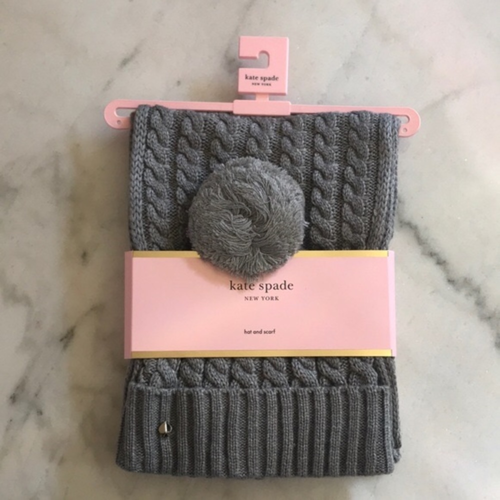 Kate Spade Hat & Scarf Set